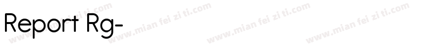Report Rg字体转换